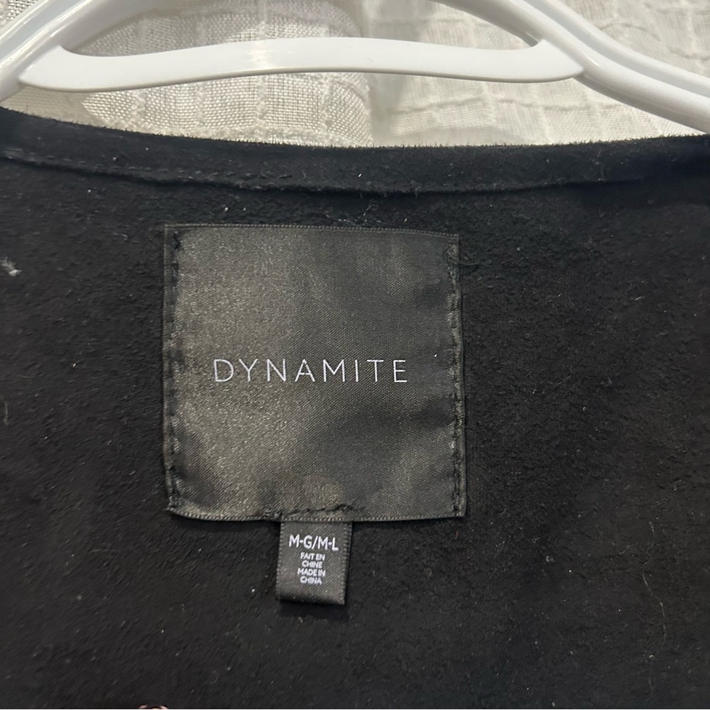 Dynamite Black Vest with Fringe - Picture 4 of 6